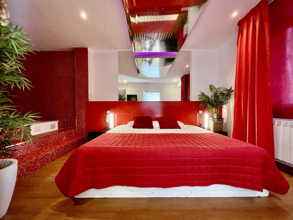 One of the rooms in the house's chalet